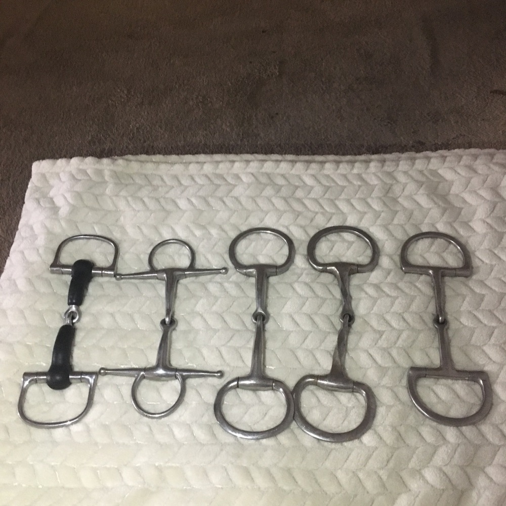 Stainless Steel Horse Bit Set - Silver